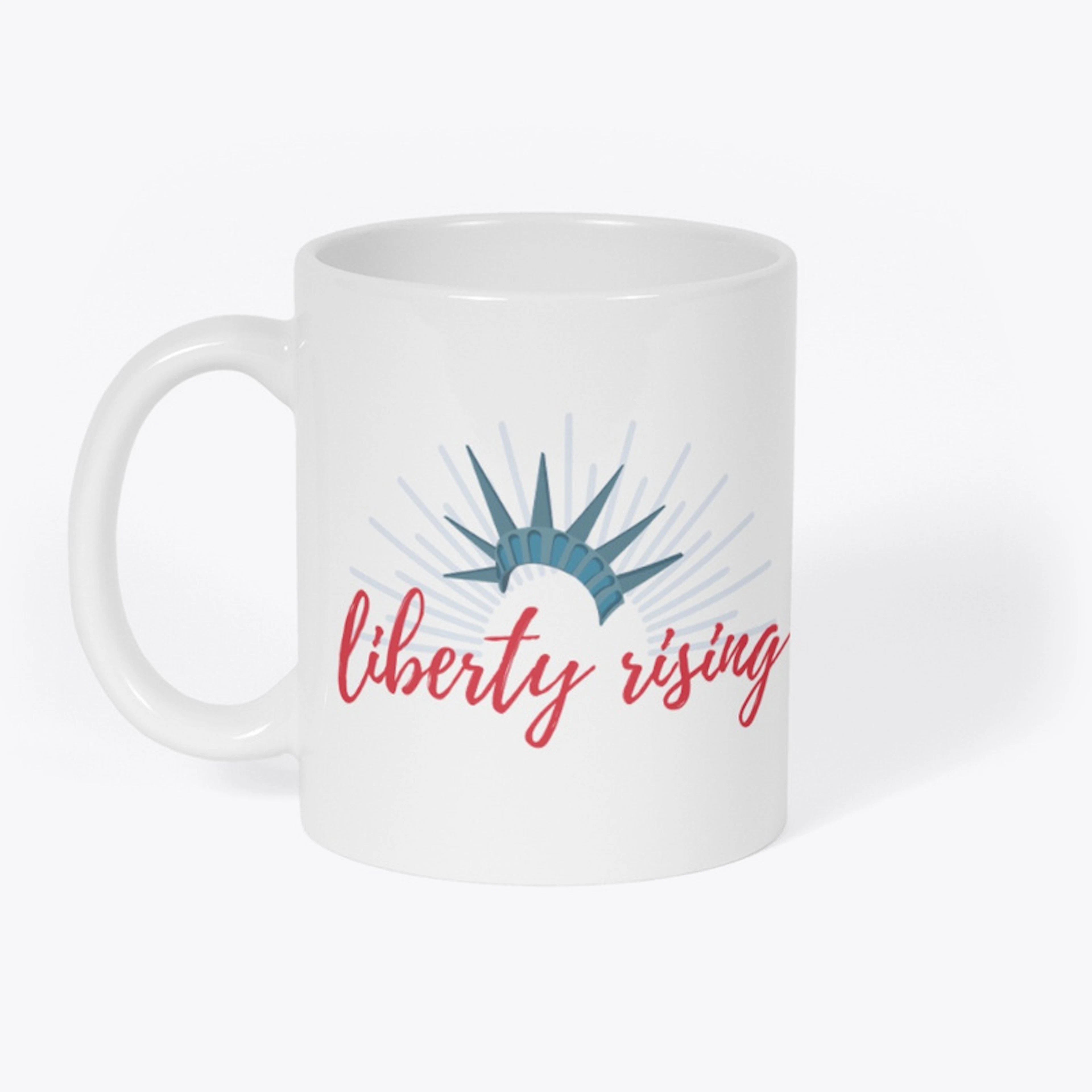 Liberty Rising on White